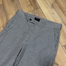Todd Snyder Men's Blue Gingham Sutton Trouser Linen Pants Sz 30x32 Made in Italy