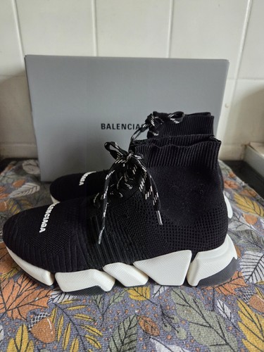 Balenciaga Black Speed Lace Up 2.0 - UK 6 - EU 40 - Fit UK 7 Perfectly - Picture 6 of 10