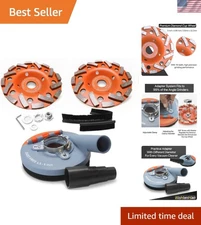 Complete Surface Grinding Kit: Dust Shroud, Diamond Cups, and Replacement Brush