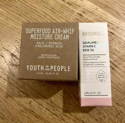 Biossance Squalane + Vitamin C Rose Oil 12 ML - NEU + Youth To The people cream
