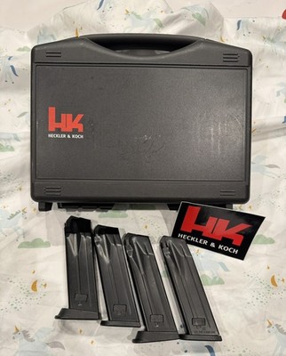 Lot of 4 Heckler & Koch HK USP45ACP, 10-Round Magazines with OEM HK Case