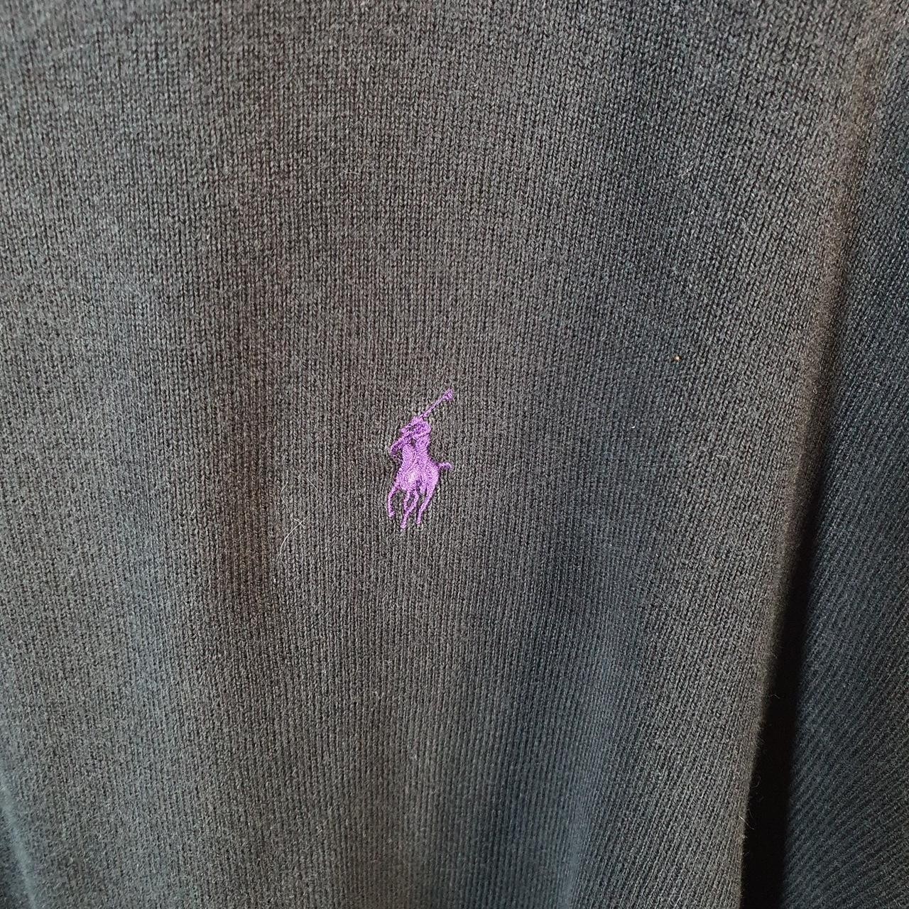 Polo Ralph Lauren vintage felpa uomo grande nera pullover pony