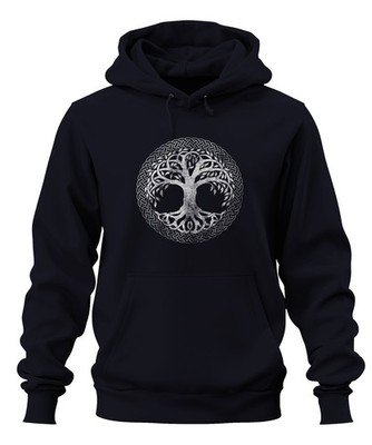 Celtic Tree of Life Knot Ornament Yggdrasil Druid Mystical Unisex Hoodie Ka