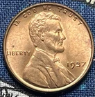 1937-P Uncirculated Lincoln Wheat Cent Awesome Coin!!!! S-005