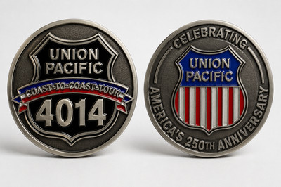 Union Pacific 4014 America s 250th Anniversary Challenge Coin Medallion