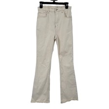 C/E Current Elliott High Rise Flare Jeans cream size 29