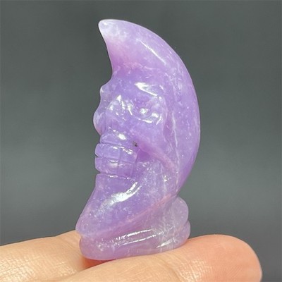 1.6'' Natural Mixed quartz Moon skull quartz crystal skull pendant Random 1PC