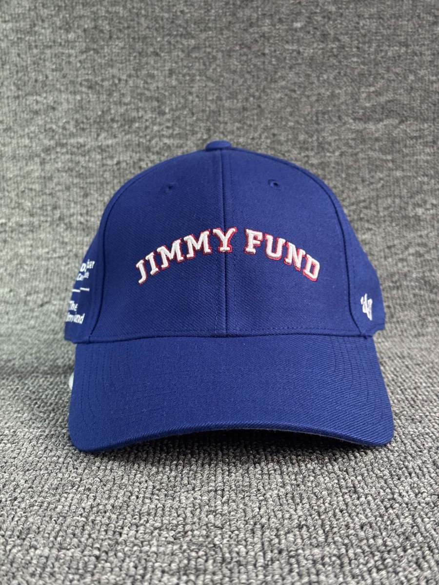 '47 Brand Jimmy Fund Defy Cancer Blue Strapback Cap Hook and Loop Hat