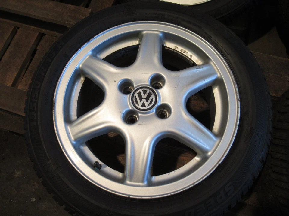 orig Alu Winterräder BBS RD070 VW Golf 3 Passat 195/50 R15 6Jx15 ET45 1H0601025 - Bild 2 von 4