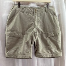 The North Face Women's Tan Hiking Shorts Outdoor Casual Active 8 Lng