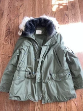 Vintage Surplus N-3B Parka Snorkel Jacket Size XL Vtg 70s Military