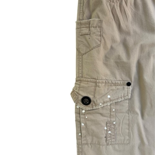 BKE Womens 25 0 SAM Convertible Cargo Pants Paint Splatter Cotton BEIGE SSL8800P - Picture 6 of 18
