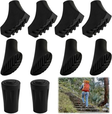Nordic Walking Pads 10 Stück Gummipuffer 11mm Dämpfung Asphalt