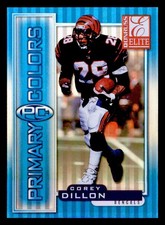 1999 Donruss Elite #14 Corey Dillon /950 Primary Colors Blue Cincinnati Bengals
