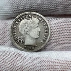 1898 Barber Dime. 90% Silver.  Nice Higher Grade Old US Coin!