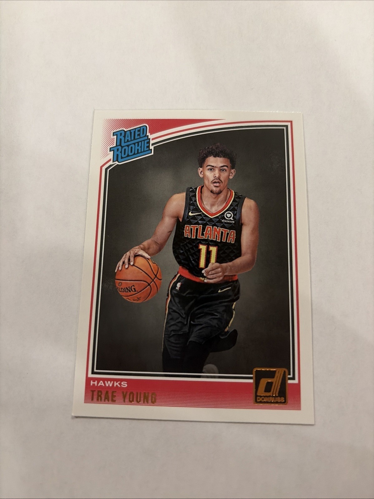 TRAE YOUNG Rated Rookie RC Panini Donruss 2018-19 #198 Basketball Card