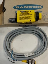Banner SME312DQD Photoelectric Sensor, Diffuse, 380mm, 10-30VDC W/Turck Cable