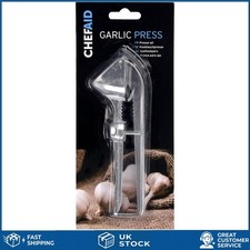 Durable Aluminium Garlic Press with Olive Stoner - Effortless Kitchen Gadget
