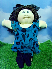 XAVIER ROBERTS SOFT SCULPTURED CABBAGE PATCH KID GIRL 1984 brown hair
