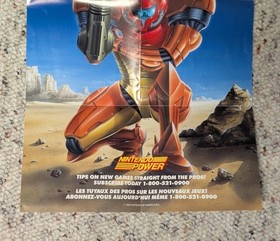 Metroid II 2  Return of Samus Gameboy Nintendo Power NES Poster Insert 1992 VTG