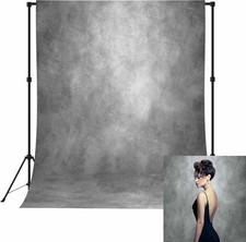 5x7ft Abstract Grey Backdrop for Photography Vintage Gray Photo Backdrop Port...