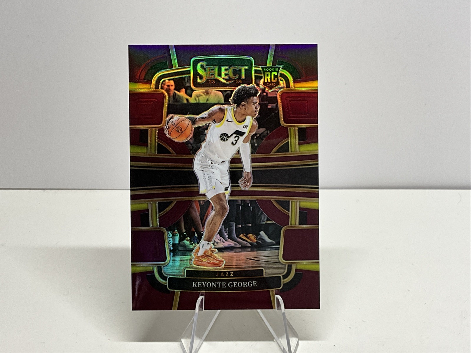 2023-24 Panini Select - Concourse Keyonte George #75 Maroon Prizm /175 (RC)