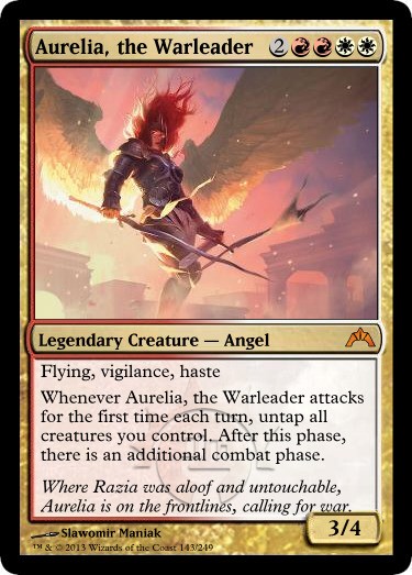 MTG magic cards 1x Aurelia, the Warleader Gatecrash NM-Mint, English