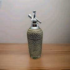 Vintage Sparklets Soda Siphon - Glass Bottle With Wire Mesh.  