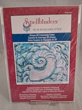 Spellbinders 3D Embossing Folder M-Bossabilities 5"x 7" E3D 001 Shell Beauty 
