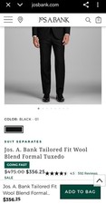 Jos. A. Bank Tailored Fit Wool Blend Tuxedo Suit