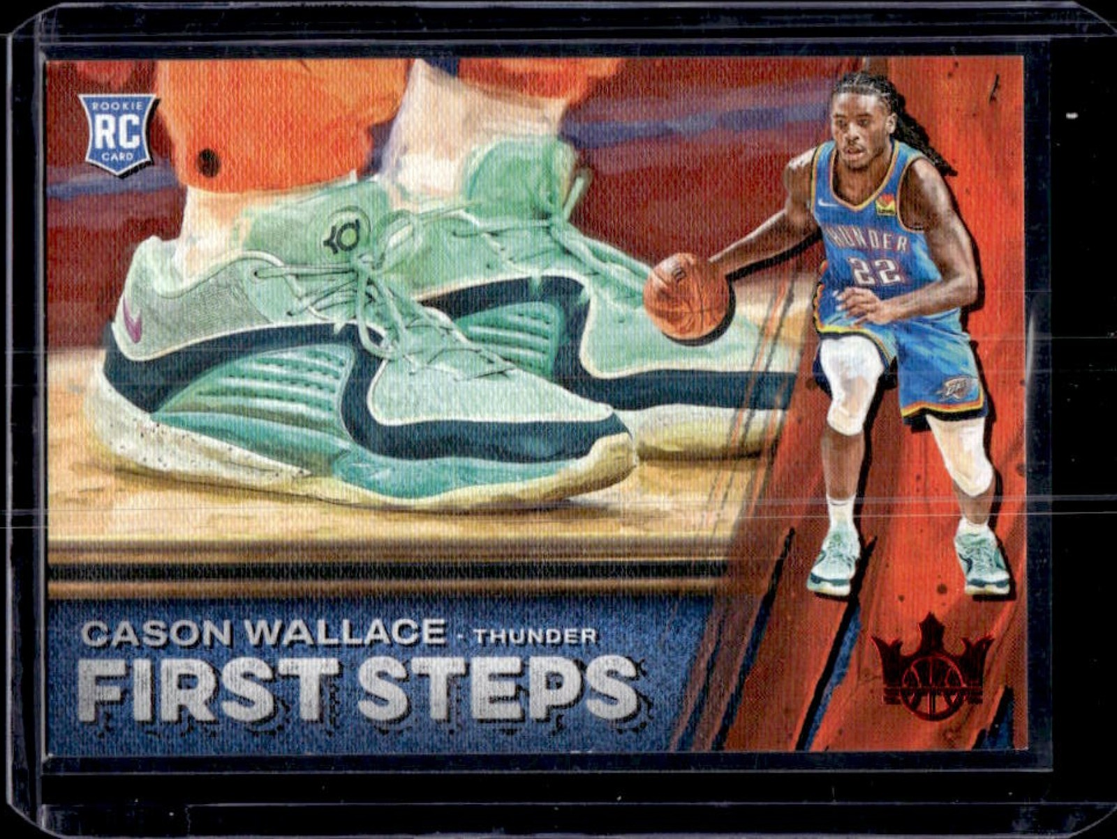 2023-24 Panini Court Kings Cason Wallace First Steps RC Ruby #41/149 Thunder
