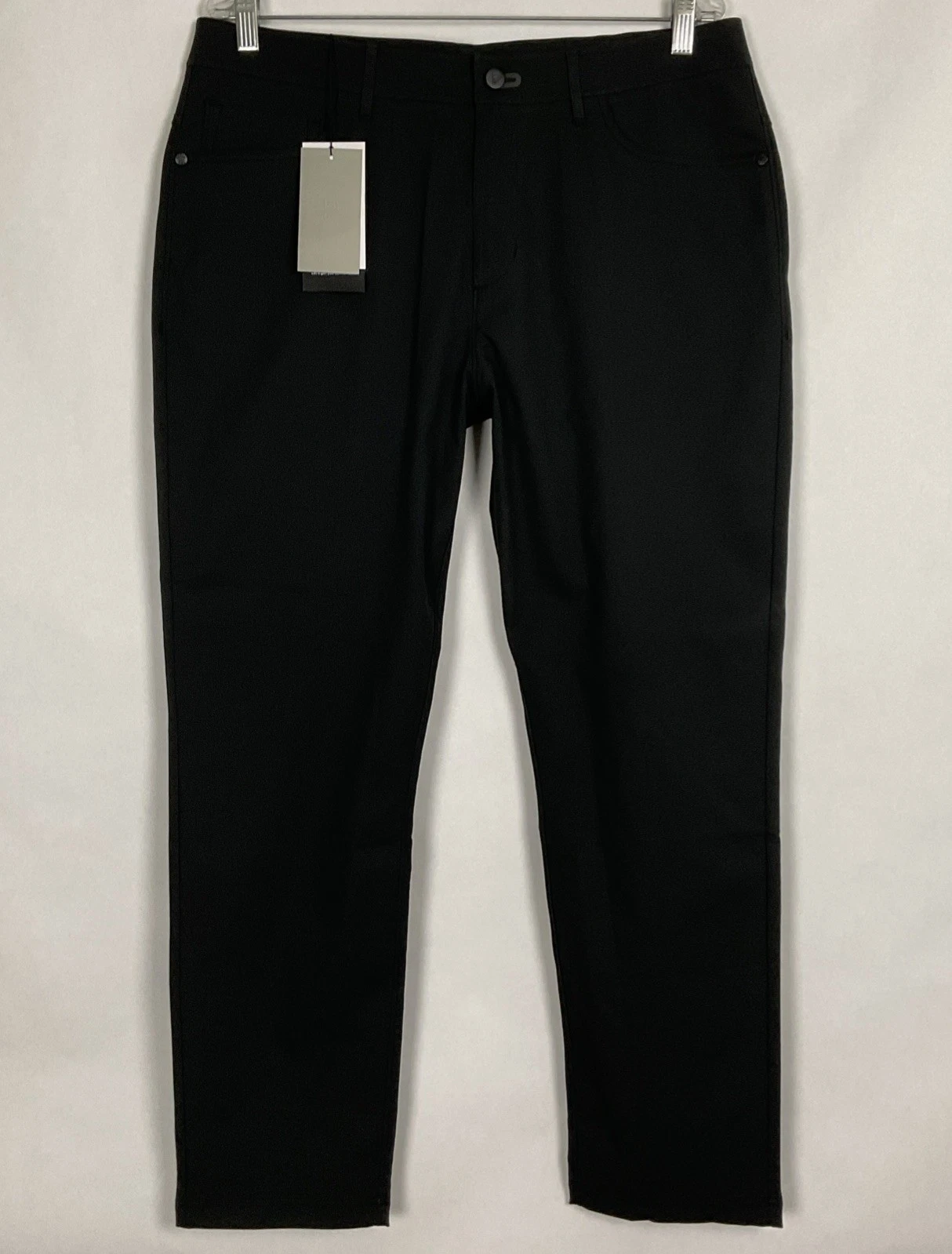 Public Rec NWT Mens Workday Performance Pant 2.0 34x28.5 Black Poly Flat New