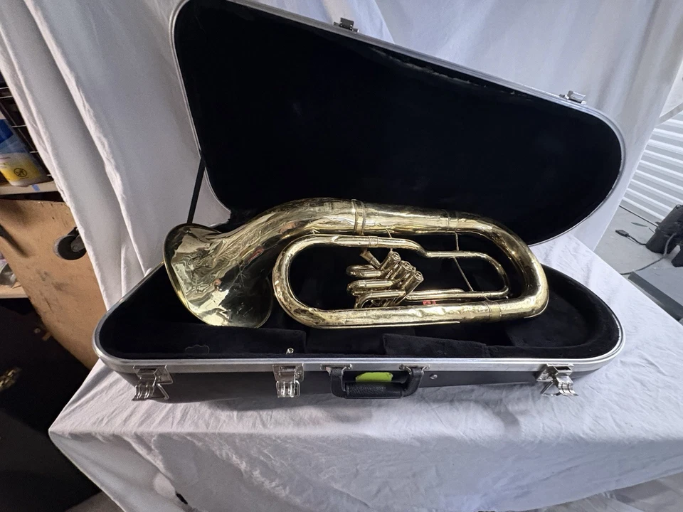 Conn 14I Euphonium 3 válvulas sino dianteiro 3V latão barítono - Imagem 4 de 4