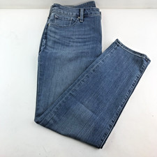 Chico's So Slimming Girlfriend Slim Ankle Jeans Women's 8R Blue Chico  s SZ 1R