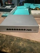 Cisco Meraki MS120-8LP PoE Switch Not Tested No Power Adapter