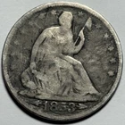 1853 Arrows & Rays Seated Liberty Half Dollar — Circulated 🔥 One Year Type