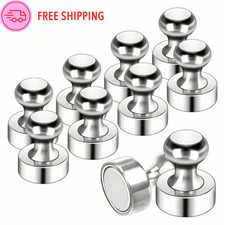 10x Fridge Magnets for Whiteboard Refrigerator Magnet Small Strong Metal Magnet