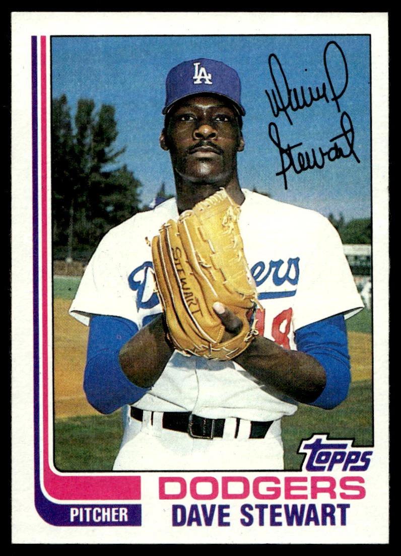 Dave Stewart trading card