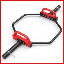 PONE FIRST Hex Trap Bar 2-Inch Olympic Weightlifting Barbell,48.6" Deadlift Bar