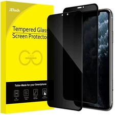 Privacy Full Coverage Screen Protector for iPhone 11 Pro Max/XS Max, 2-Pack