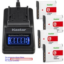 Kastar Battery LCD Quick Charger for Sony NP-BG1 NP-FG1 Sony Cyber-shot DSC-W50