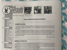 TESORO CUTLASS II METAL DETECTOR OPERATOR OPERATING INSTRUCTION MANUAL