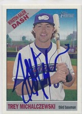 Trey Michalczewski Winston-Salem Dash Autographed 2015 Topps Heritage Card #94