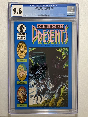 Dark Horse Presents #24, KEY - Origin of Aliens, CGC 9.6, Dark Horse Comics 1988