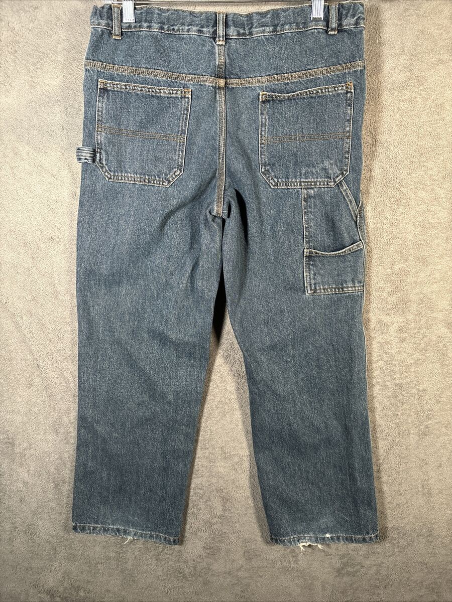 VINTAGE Faded Glory Baggy Jeans 16H Boys 31x28 Carpenter VINTAGE Faded Glory Baggy Jeans 16H Boys 31x28 Carpenter