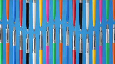 PARKER VECTOR ROLLERBALL PEN ,BLACK , BLUE , RED , SILVER, GOLD