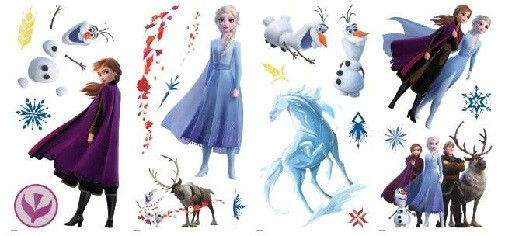 Disney Frozen Peel & Stick Wall Decals Girls Room Stickers Elsa Decor ...