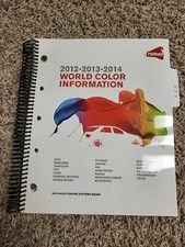 Nos Dupont Axalta World Color Information Paint Chip Book 2012-2013-2014 Nos Dupont Axalta World Color Information Paint Chip Book 2012-2013-2014