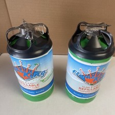 2-Pack 1lb E-Z Fill Refillable Camping Propane Tank Cylinder 16.4 oz Ships Empty