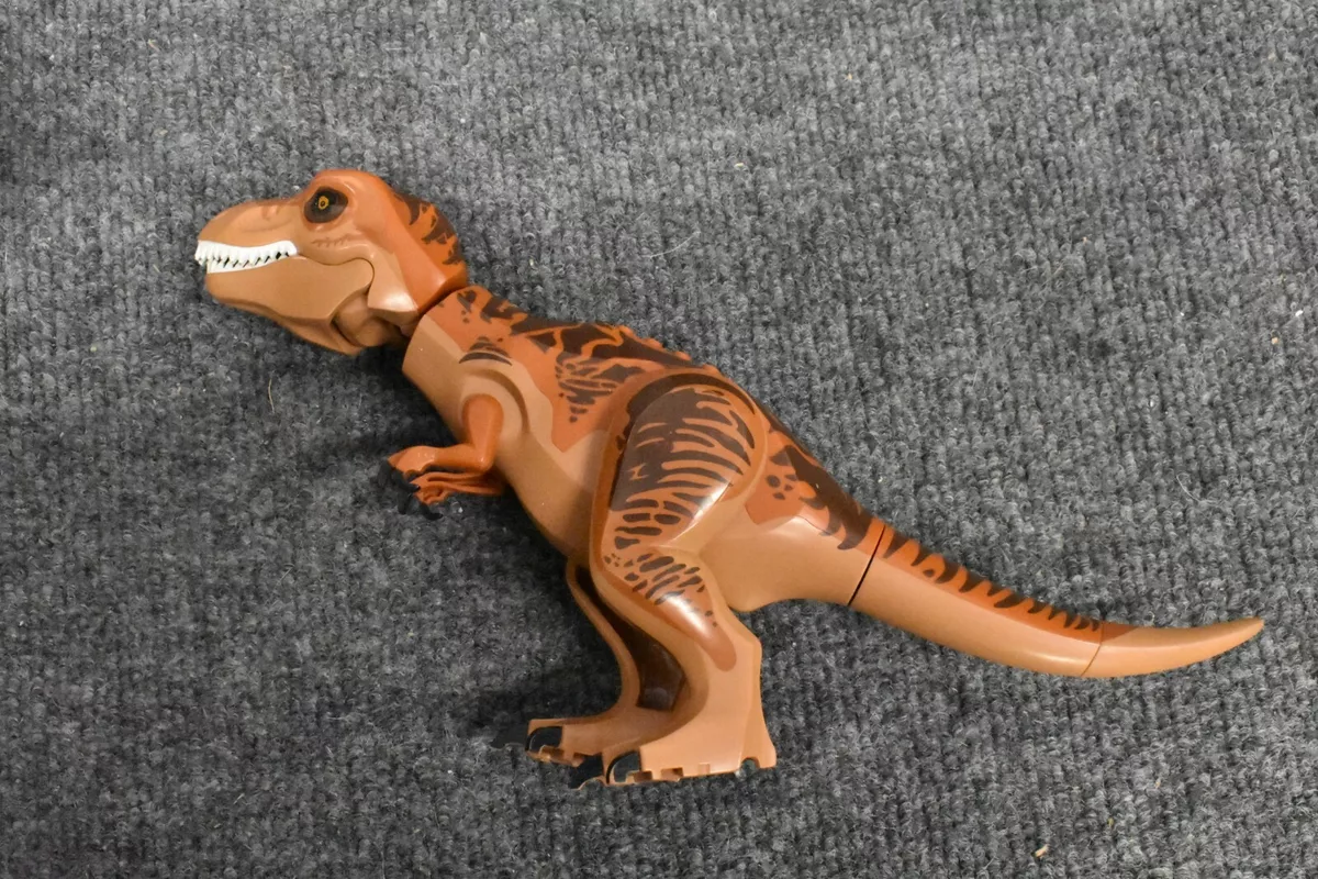 Lego T-Rex Dinosaur Medium Dark Flesh Dino Dark Orange Brown black